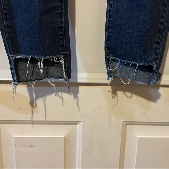 Highway Jeans Blue Ankle Cropped Distressed Denim - Picture 7 of 14